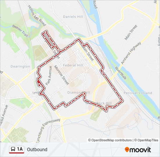 1A Bus Line Map