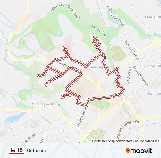 Ruta 1b: Horarios, Paradas Y Mapas - Outbound (Actualizado)