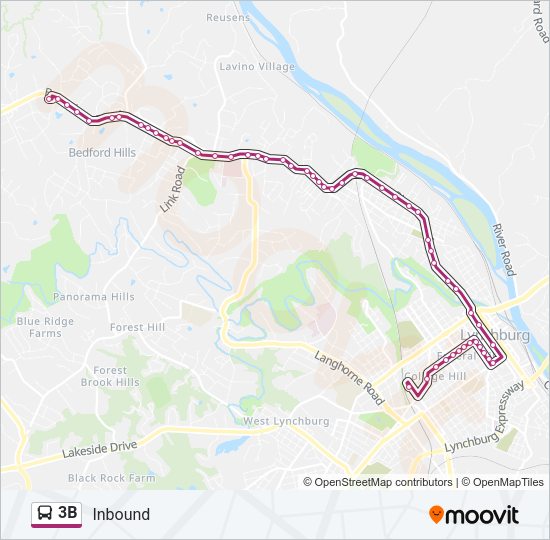 3B Bus Line Map