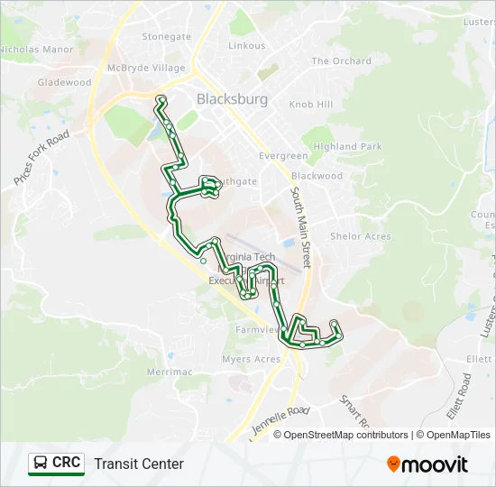 CRC Bus Line Map