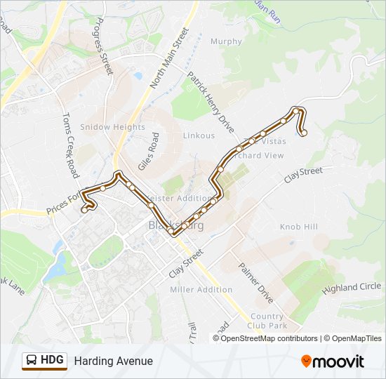 HDG Bus Line Map