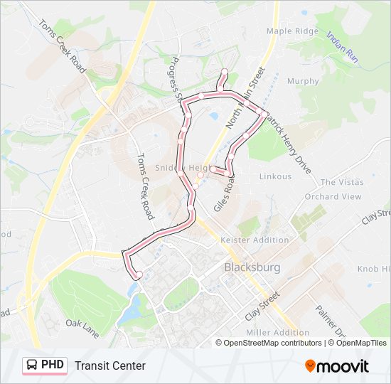 PHD Bus Line Map