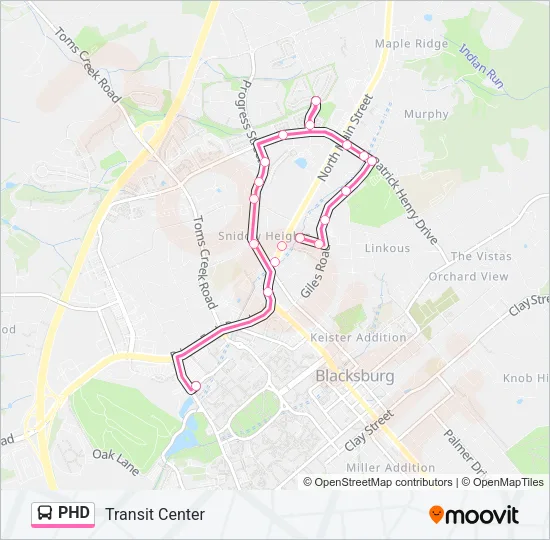 PHD Bus Line Map