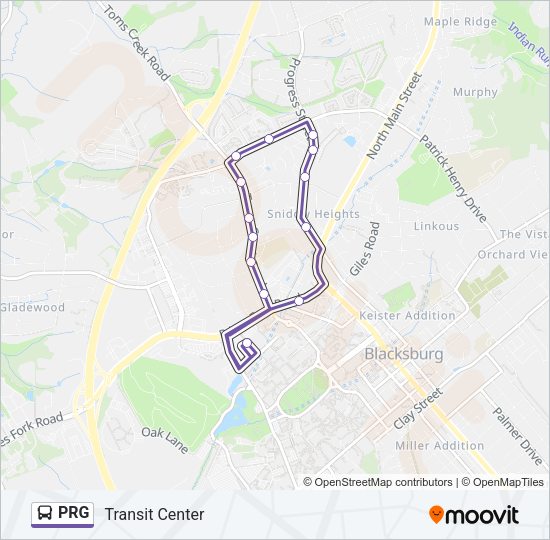 PRG Bus Line Map