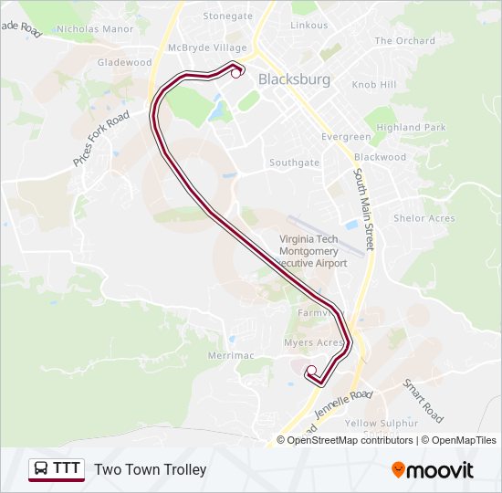 TTT Bus Line Map