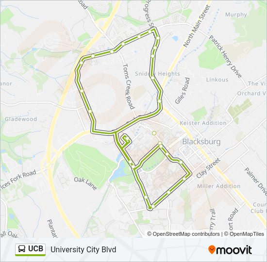 UCB Bus Line Map
