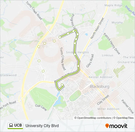 UCB Bus Line Map