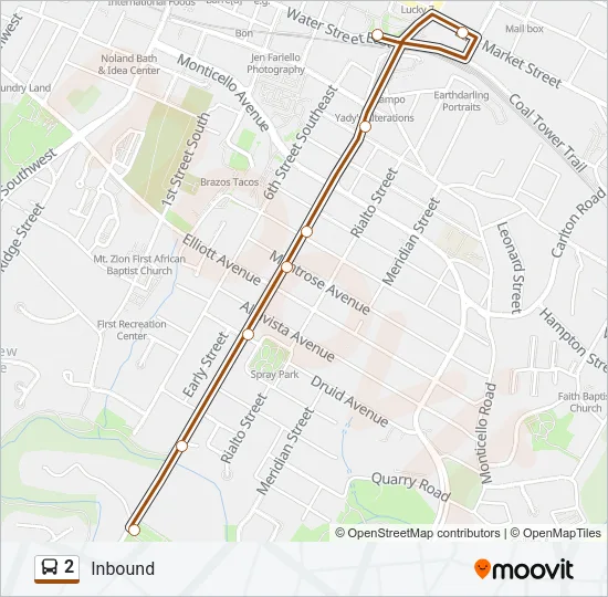 2 Bus Line Map