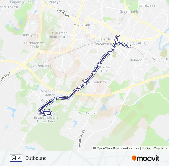 3 Bus Line Map