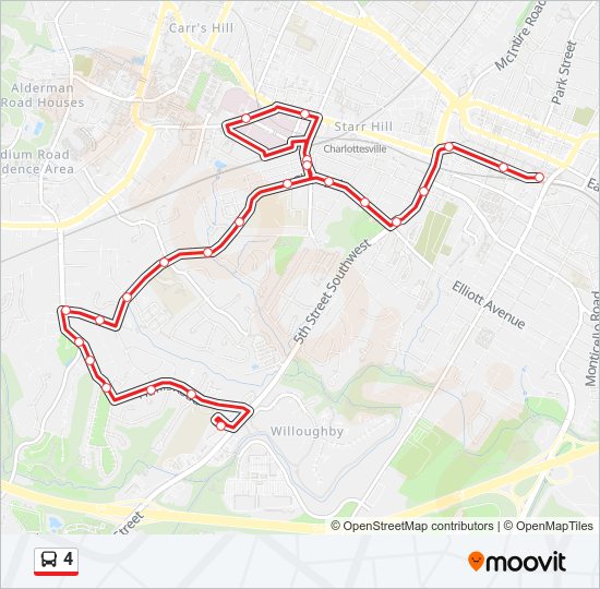 4 Bus Line Map