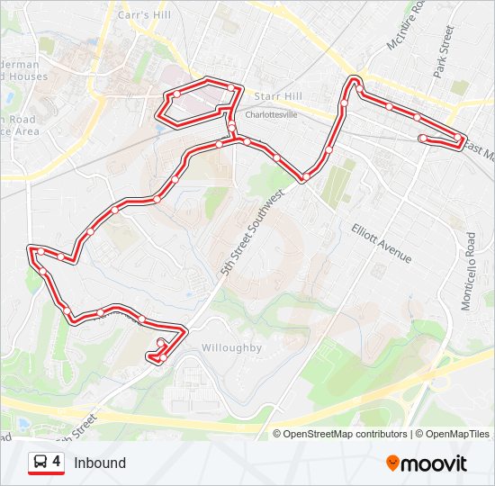 4 Bus Line Map