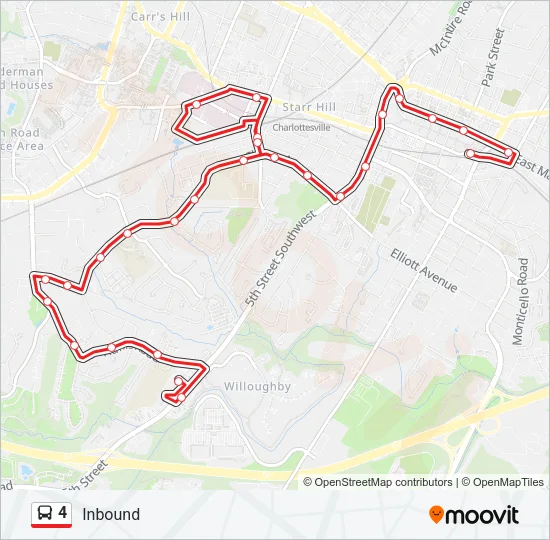 4 Bus Line Map