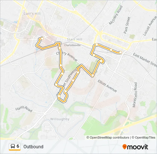 6 Bus Line Map