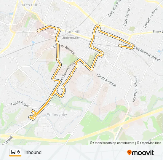 6 Bus Line Map