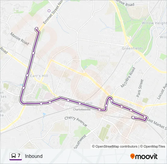 7 Bus Line Map