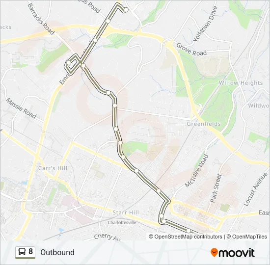 8 Bus Line Map