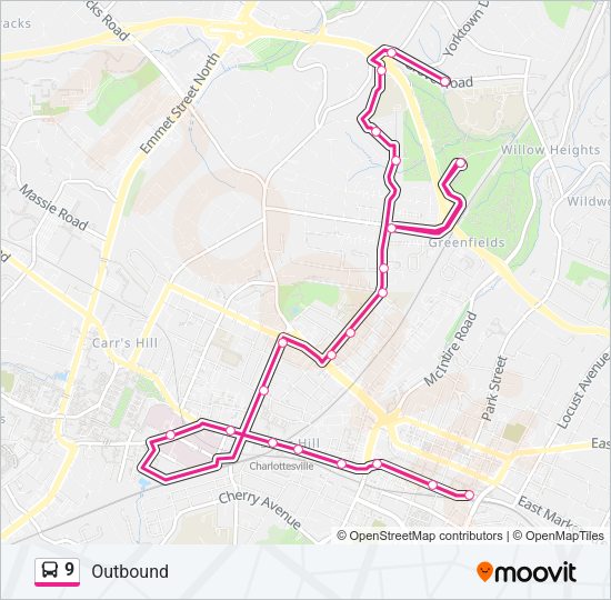 9 Bus Line Map