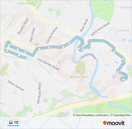 10 Bus Line Map