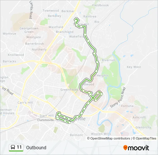 11 Bus Line Map