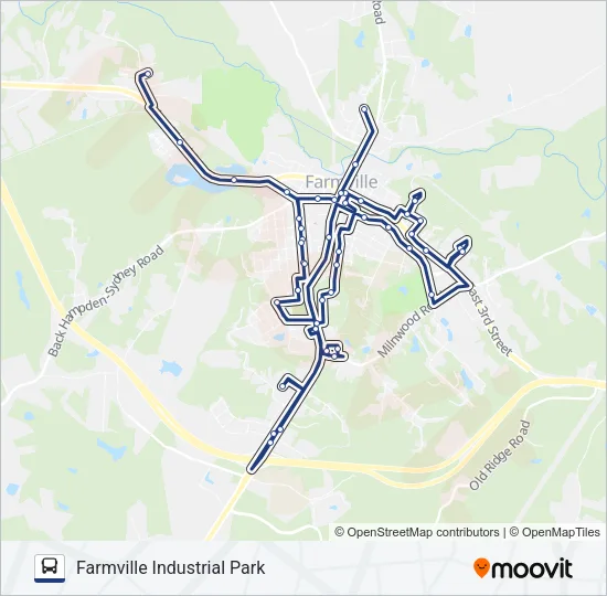 BLUE LINE Bus Line Map