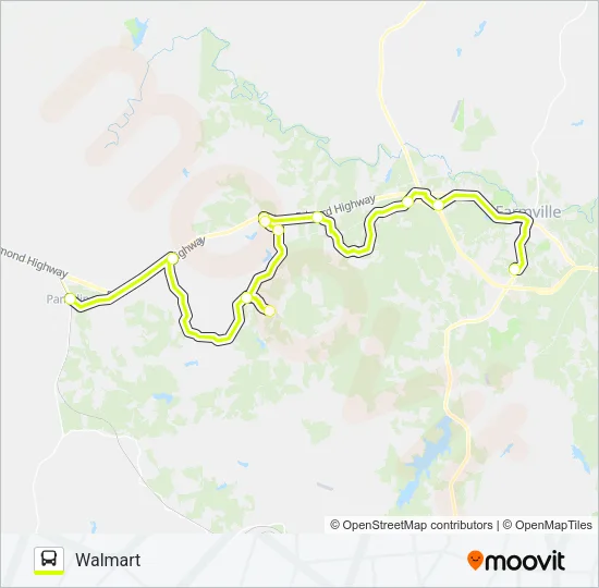 GREEN LINE Bus Line Map