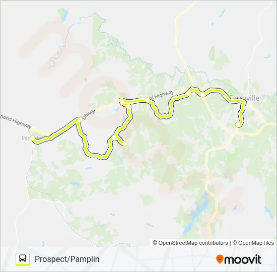 GREEN LINE Bus Line Map