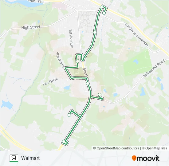 SUMMER SHUFFLE Bus Line Map