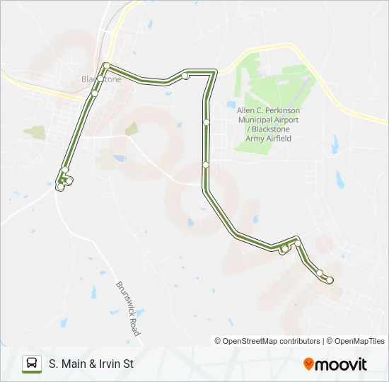 FORT PICKETT LINE Bus Line Map