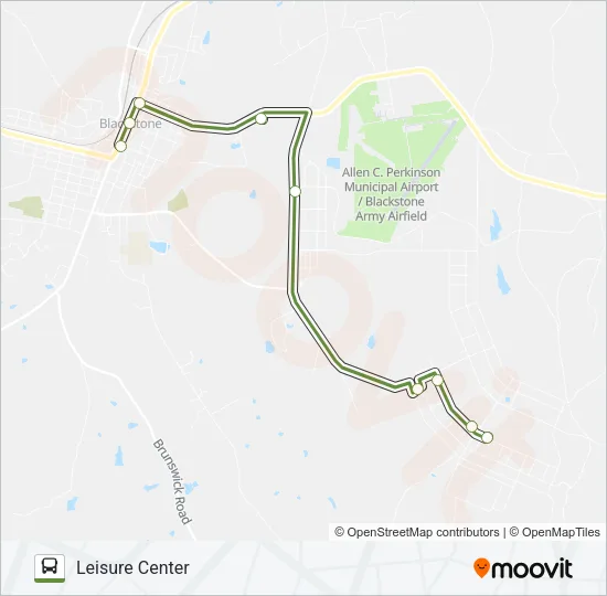 FORT PICKETT LINE Bus Line Map