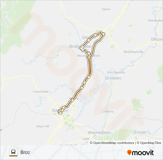BRCC NORTH Bus Line Map