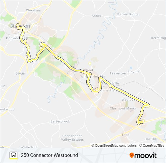 250 CONNECTOR Bus Line Map