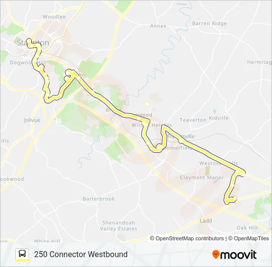 250 CONNECTOR Bus Line Map