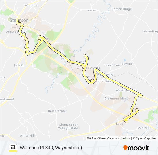 250 CONNECTOR Bus Line Map
