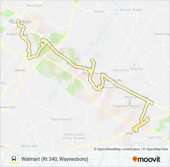 250 CONNECTOR Bus Line Map