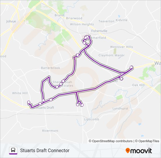 STUARTS DRAFT LINK Bus Line Map