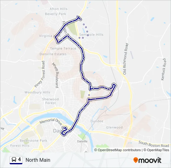 4 Bus Line Map
