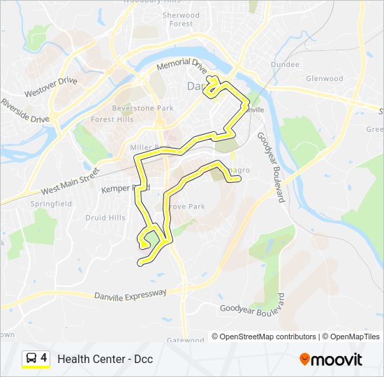 4 Bus Line Map