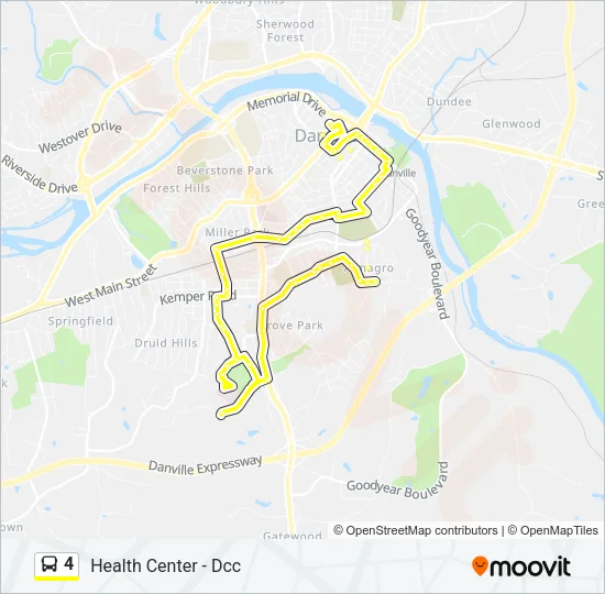 4 Bus Line Map