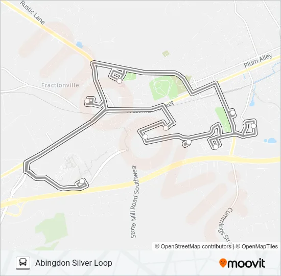 ABINGDON SILVER LOOP Bus Line Map