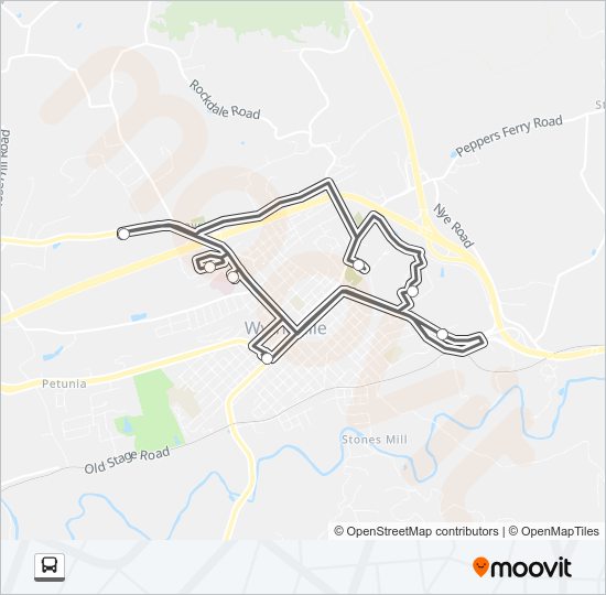 WYTHEVILLE GRAY LOOP Bus Line Map