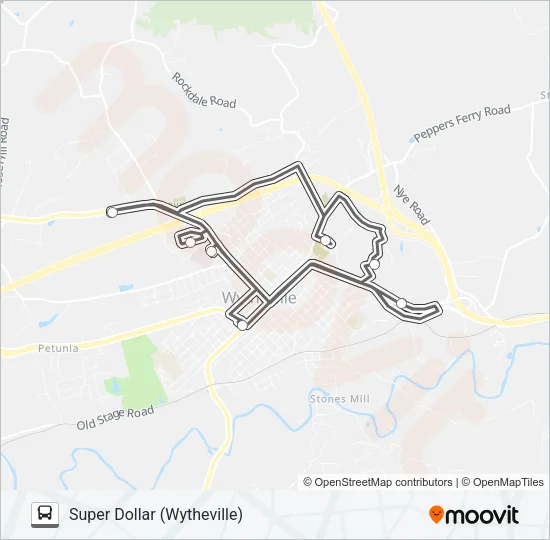 WYTHEVILLE GRAY LOOP Bus Line Map