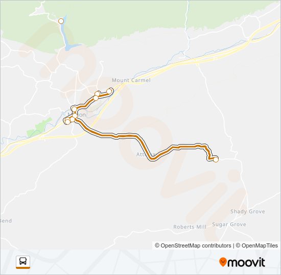 MARION SUMMER EXPRESS LOOP Bus Line Map