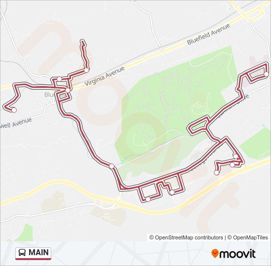 MAIN Bus Line Map