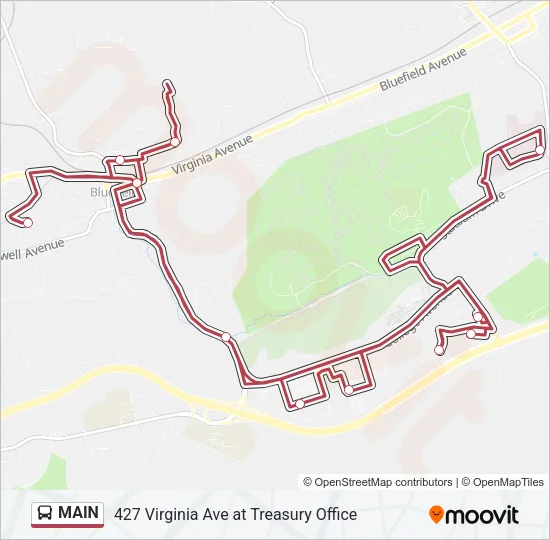 MAIN Bus Line Map