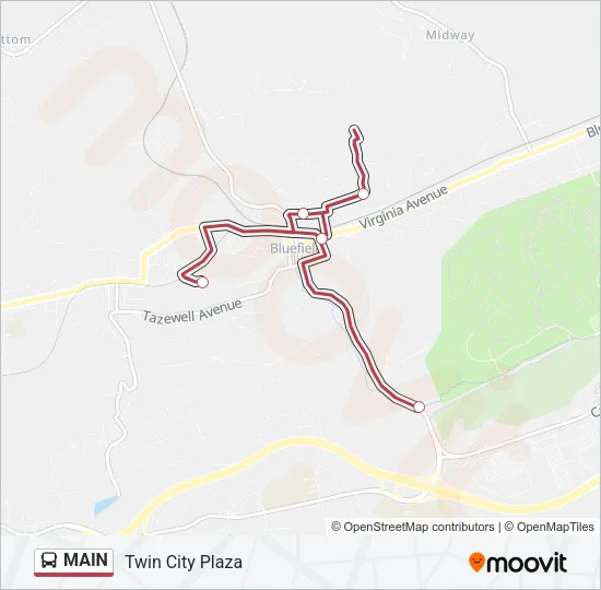 MAIN Bus Line Map