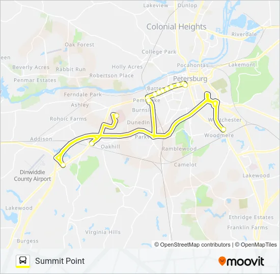 WASHINGTON STREET Bus Line Map