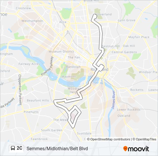 2C Bus Line Map