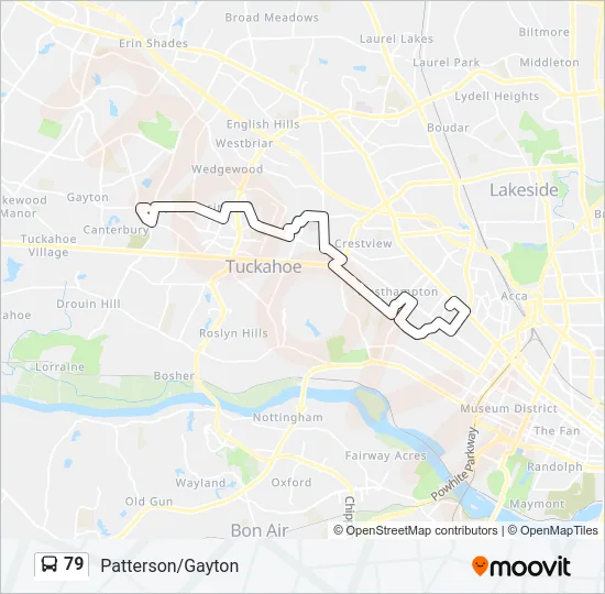 79 Bus Line Map