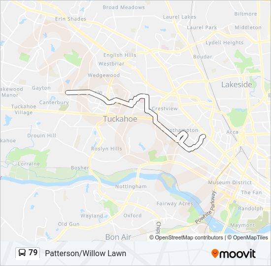 79 Bus Line Map