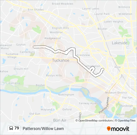 79 Bus Line Map